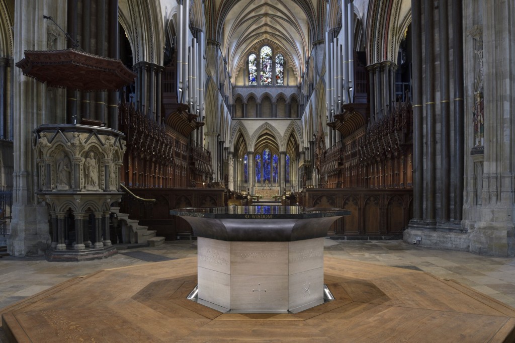 Two altars in Salisbury Cathedral